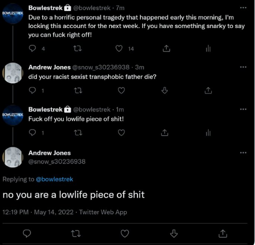 DickSpannerCI's tweet photo. @TwinBradDare @PaulCli68311802 @AndrewJonejamb Nasty online trolls come and go as they mature, grow-up or realize there are better things to be doing with their time. Yet Andrew NEVER changes.

I can imagine him, 40 years from now, underpants on his head, creating new a/c's to resume trolling someone who's blocked him! https://t.co/8uKwzKISAh