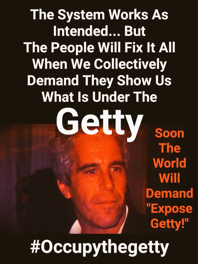 KathrynKS1975's tweet photo. If only people would say Getty, as much as they say Epstein...
Say it, shout it https://t.co/PHlomHtBPo