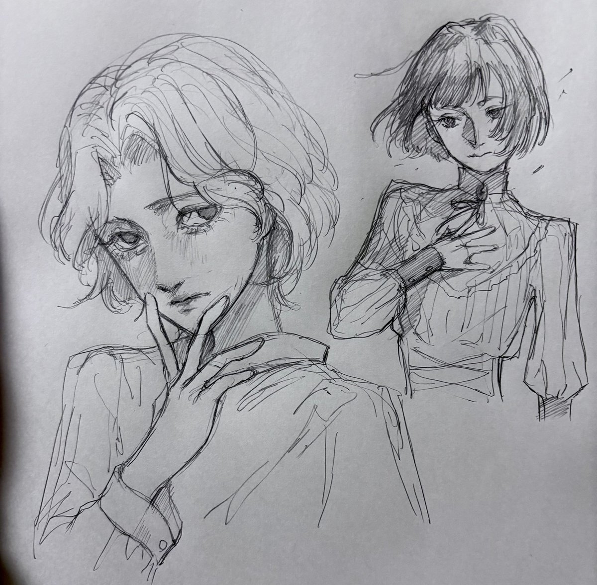 sen_0000_'s tweet photo. 寝る前のアナログ落描き✍️ https://t.co/vPNVVC2moW