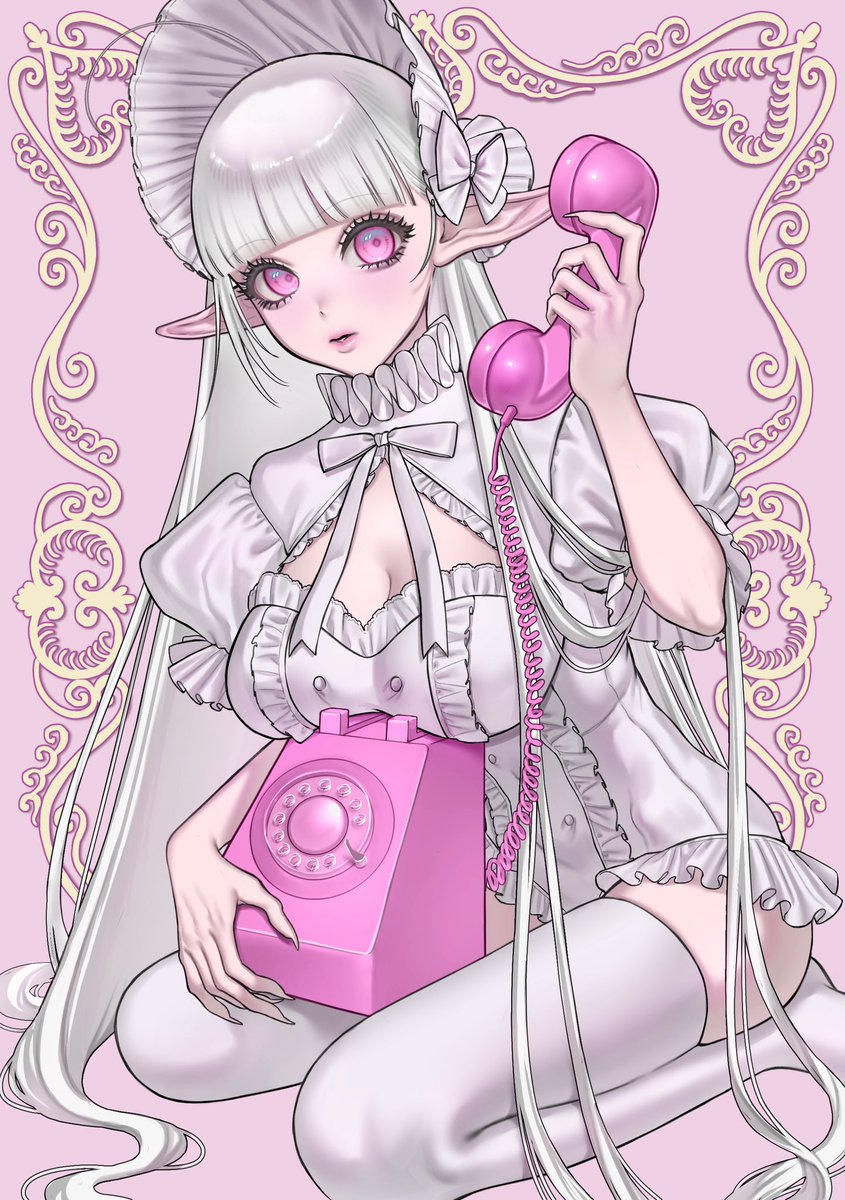 amai_grape's tweet photo. もしもーし？

#イラスト  #oc  #illustration https://t.co/TYjV9CQUTf