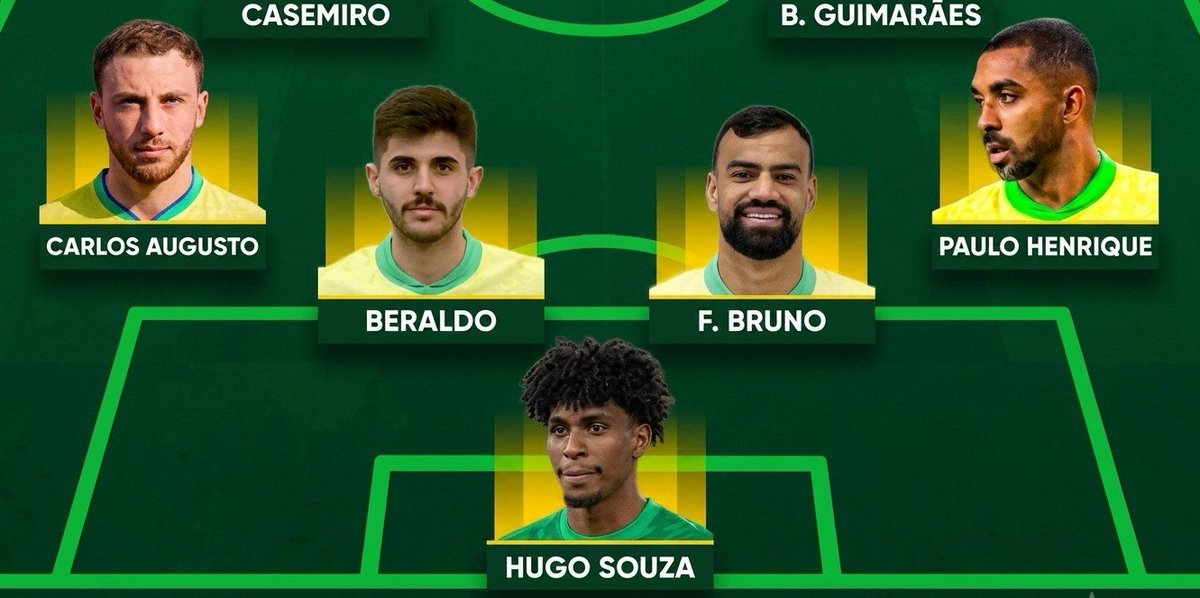 flahenriquebr's tweet photo. Vocês têm noção que, se a gente tivesse caído no papo de corintiano, cruzeirense e vascaíno, enfrentaríamos o Japão assim na segunda? 

Hugo Souza no gol, Fabrício Bruno na zaga, Paulo Henrique na lateral. 

E ainda queriam enfiar Matheus Pereira no meio, Estaríamos lascados. https://t.co/h34As9tjQn