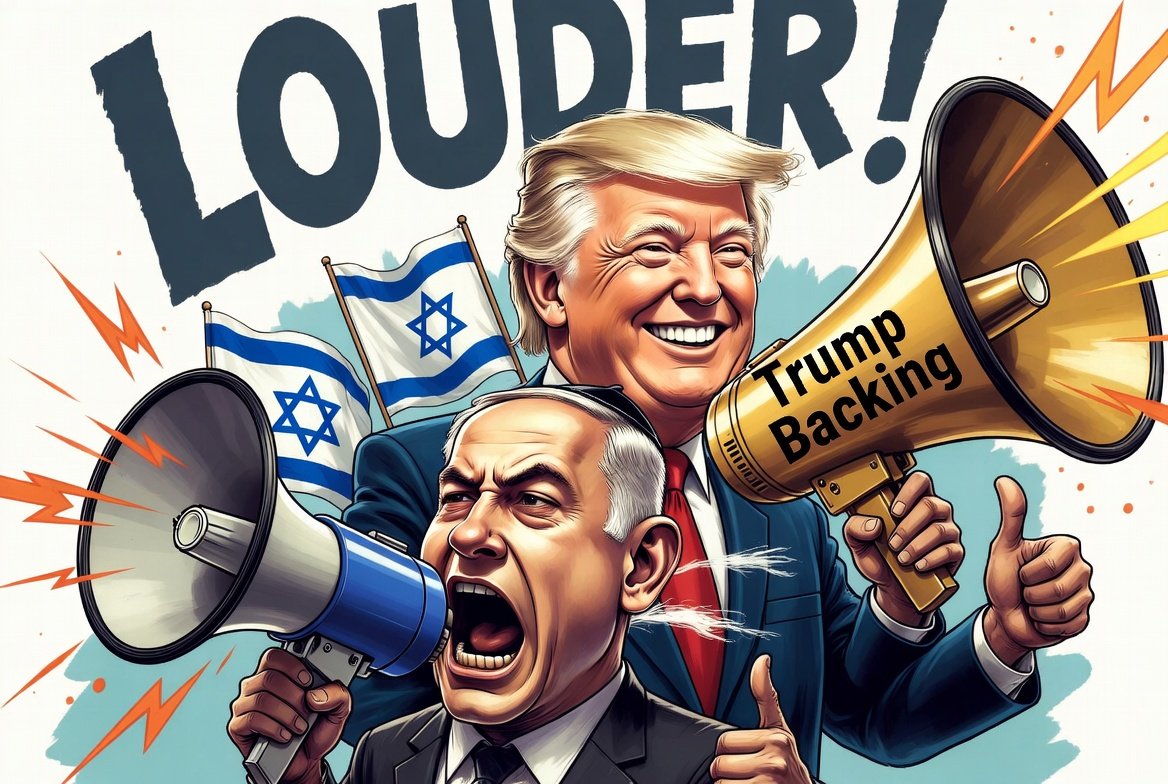 EmilyBiden2's tweet photo. Netanyahu’s politics are loud; Trump’s backing made them louder. https://t.co/A09G0S7The