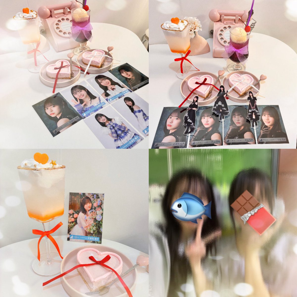 choco_hemo's tweet photo. 菜緒ちゃん陽子ちゃんの黒ドレスはほんとうに正義(ᴖ ̫ᴖ  )♪
好きクレ初地上波記念日なので、さきちゃんもᙏ̤̫͚ᙏ̤̫͚ᙏ̤̫͚
.
また行こうね♡ https://t.co/TUrgj05WMg