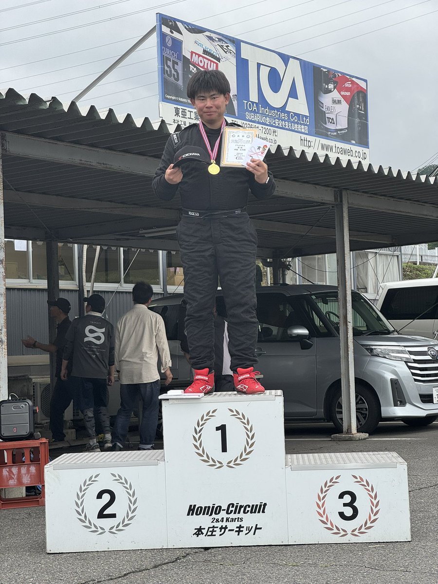 kamsp6745's tweet photo. 【速報‼️】
ミニJOY耐、クラス優勝総合2位でした🔥

まさか総合表彰台獲れるとは思いませんでした🤣

ありがとうございました！！

西脇選手もクラス優勝でK.A.MSPダブル優勝です🏆🏆 https://t.co/IwnwpIqyrX