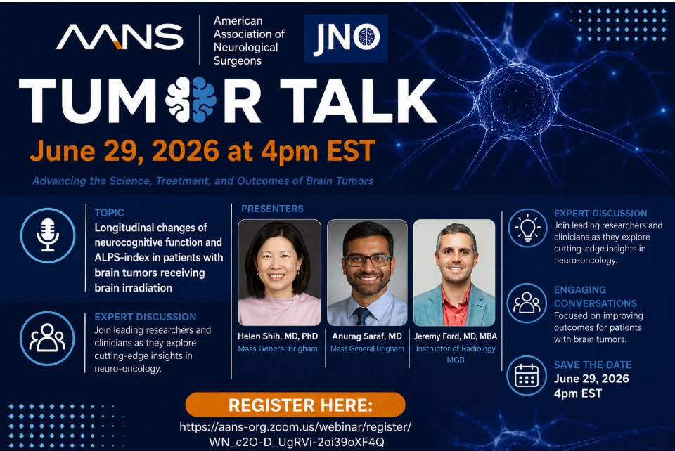 jasonpsheehan's tweet photo. Join us for another great Journal of Neuro-Oncology Tumor Talk tomorrow https://t.co/jZ73hs2fyh
