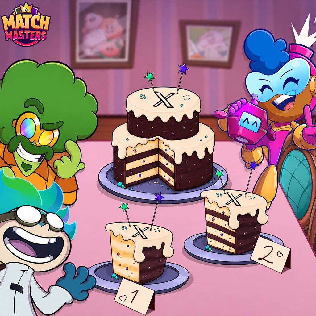 match_masters's tweet photo. It's SOCIAL MEDIA WEEK! 🔥
We of course must celebrate with CAKE! 🎂

Which slice matches the X cake? 🍰
Drop your guess below for the chance to WIN 10,000 COINS! 👀

PLAY NOW → https://t.co/Wf2Jbv4YLA https://t.co/wRPiDSYnWY