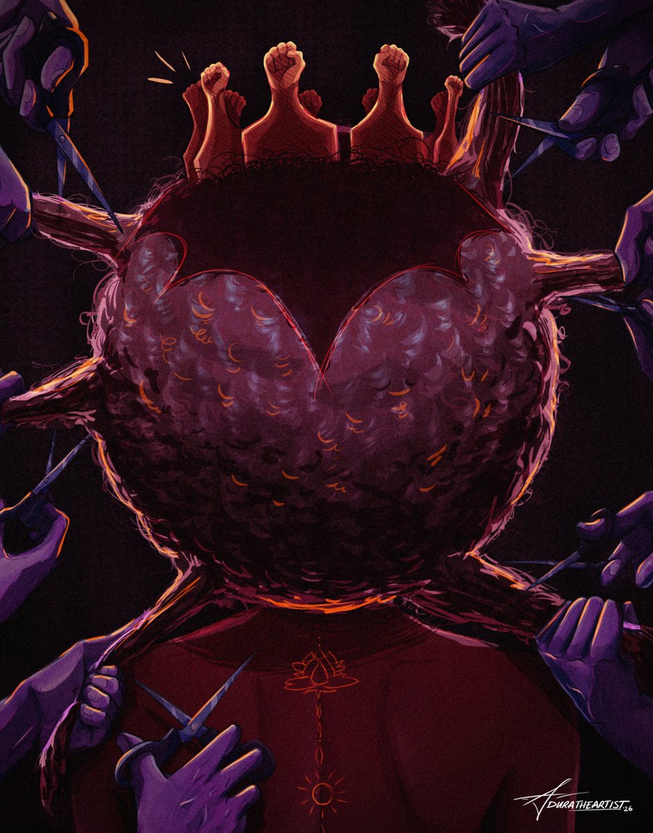 AduratheArtist's tweet photo. My New painting
Title- “Heavy is the head…” ✂️ https://t.co/pQcuyDQZtw