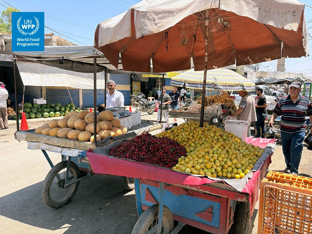 WFP_Syria's tweet photo. 📊 The cost of living in #Syria, as measured by the MEB, remained broadly stable in May, but is still 19% higher than a year ago, continuing to put pressure on vulnerable families.

Read the latest #Syria_Monthly_Market_Price_Bulletin for May 2026 👇
https://t.co/67kUtT3HUq https://t.co/2qfX7BTShW