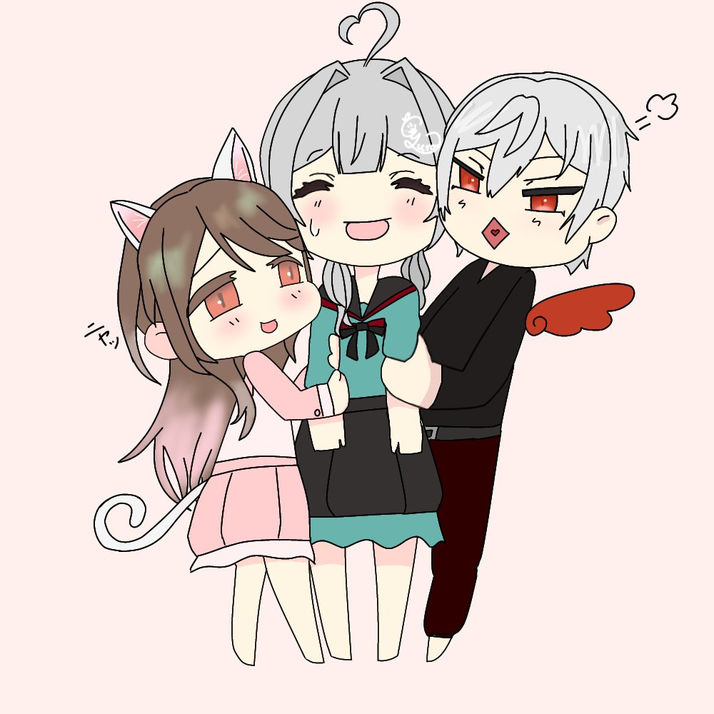 kira8680's tweet photo. @karasutengu1117 
@only_yua_luv 

取り合いイラスト2枚目w
省略しまくったけどいい感じ？w https://t.co/jAlA8xtb1U