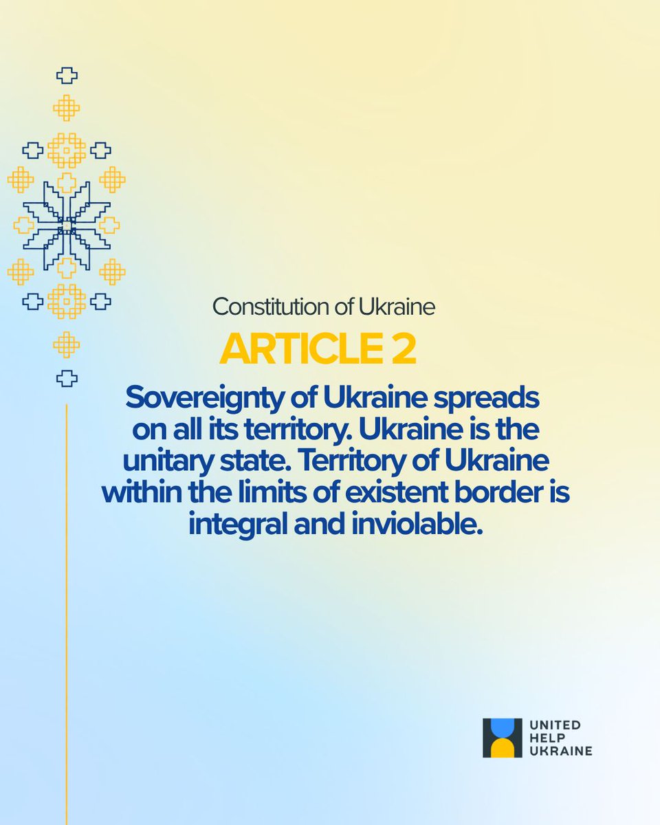 UnitedHelpUA's tweet photo. Adopted on June 28, 1996, the Constitution enshrines the rights, values, and principles that continue to guide Ukraine through its darkest and brightest moments.

As Ukrainians continue to defend their independence and democratic future, Constitution Day is a reminder that the fight for freedom is also a fight to protect the rights and values that define a nation.

On this Constitution Day, we stand with Ukraine and all those working to defend democracy, freedom, and the rule of law.

Happy Constitution Day, Ukraine. 🇺🇦 

#UnitedHelpUkraine #ConstitutionDay #Ukraine