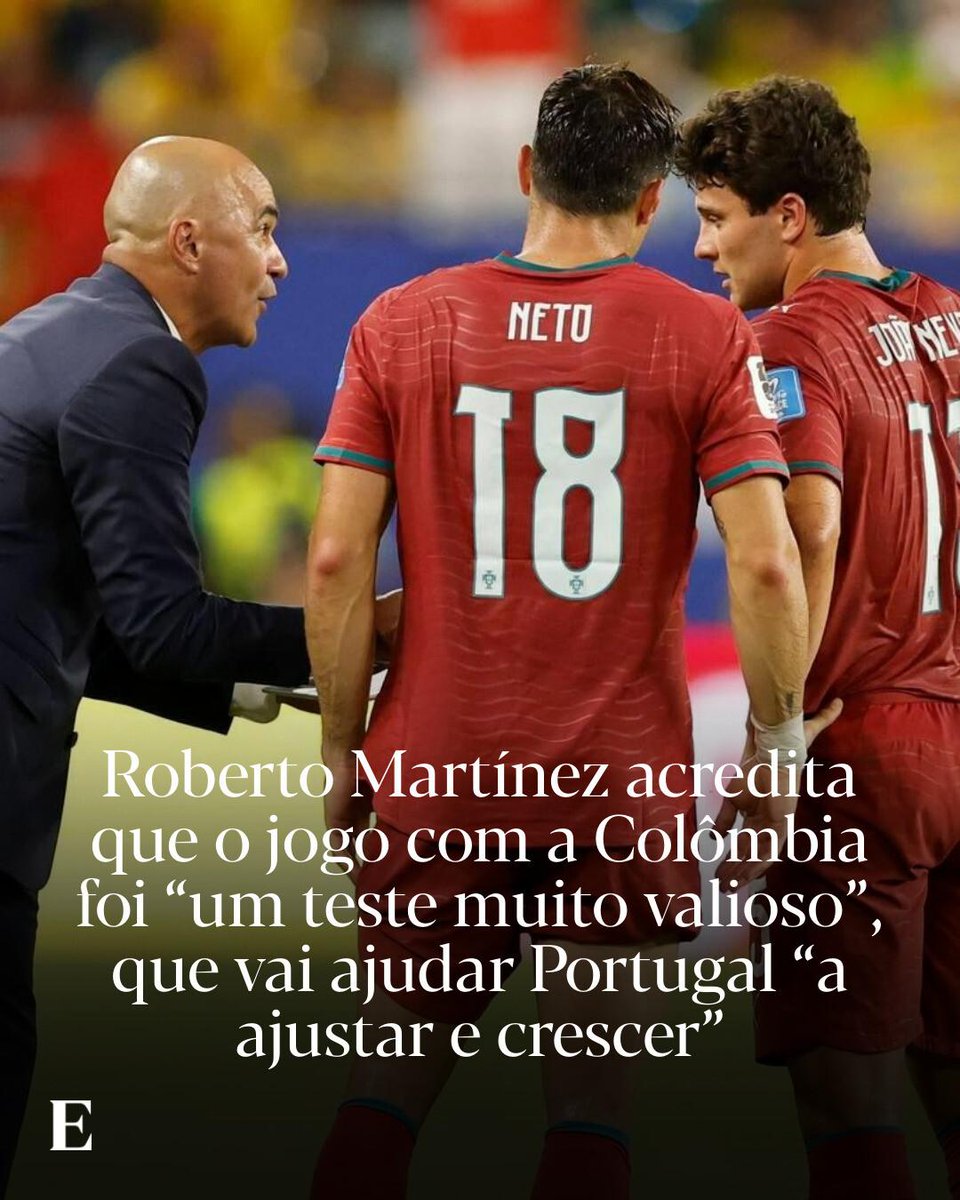 expresso's tweet photo. Selecionador diz que já esperava um encontro “muito exigente“, pelo adversário e pelo clima, mas sublinhou à Sport TV que acredita que a equipa tentou “ganhar o jogo“ frente à Colômbia.

Leia mais: https://t.co/Pq46meHl5V https://t.co/iZDpVZX2X3