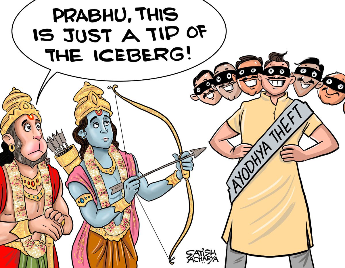 satishacharya's tweet photo. Tip of the iceberg? #AyodhyaTheft https://t.co/Pcp7ZqGIDN