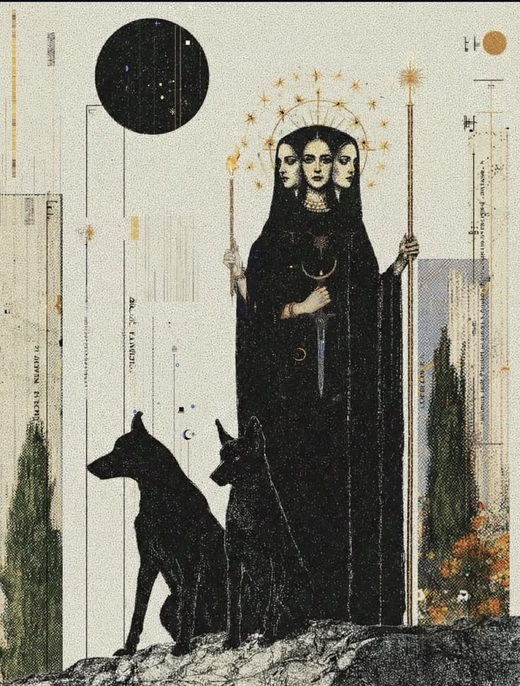 TheWabiSabiLife's tweet photo. Hecate Guardian of the crossroads, keeper of the keys by Thamer Ossra https://t.co/WE8mweaooB