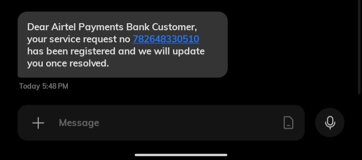 sarkar65898's tweet photo. @airtelbank @Airtel_Presence @airtelindia ₹11,000 was debited from my account. Customer care claims there's a complaint ID: 782648330510 but hasn't sent any email or proof about which transaction this lien is against.​Send the complete transaction details and lien status in mail https://t.co/7sHMEOyD5H