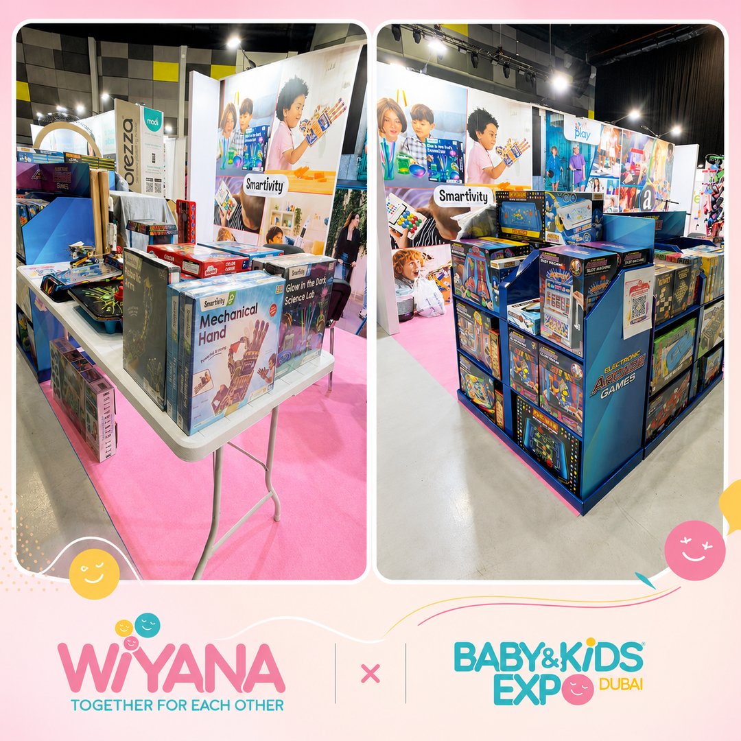 Thinkplaytoys's tweet photo. Experience innovation, creativity, and fun at WIYANA × Baby &amp; Kids Expo Dubai 2026! 🌟

Visit the ThinkPlay booth to discover exciting educational toys, STEM kits, board games.

#WIYANA2026 #BabyKidsExpoDubai #ThinkPlay #ThinkPlayToys #Smartivity #EducationalToys #STEMToys https://t.co/j3vzZhNCDr