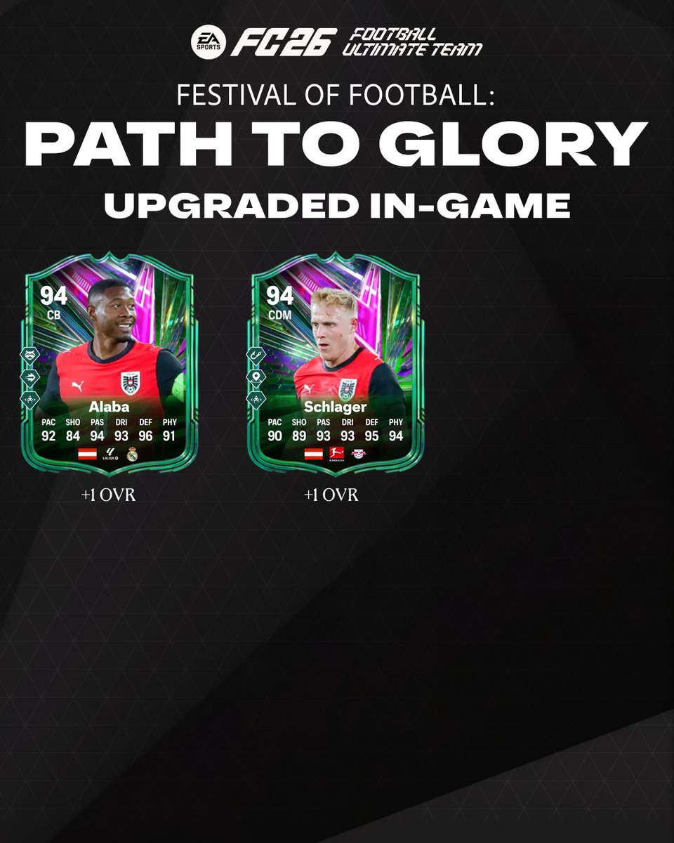 FUTBIBLE_1's tweet photo. #MatchDay3 #PathToGlory UPDATE!
20 #PTG items have now received their upgrades in-game!
@EASPORTSFC still forgot to upgrade 🇹🇷 #FC26 https://t.co/bboryWYawp