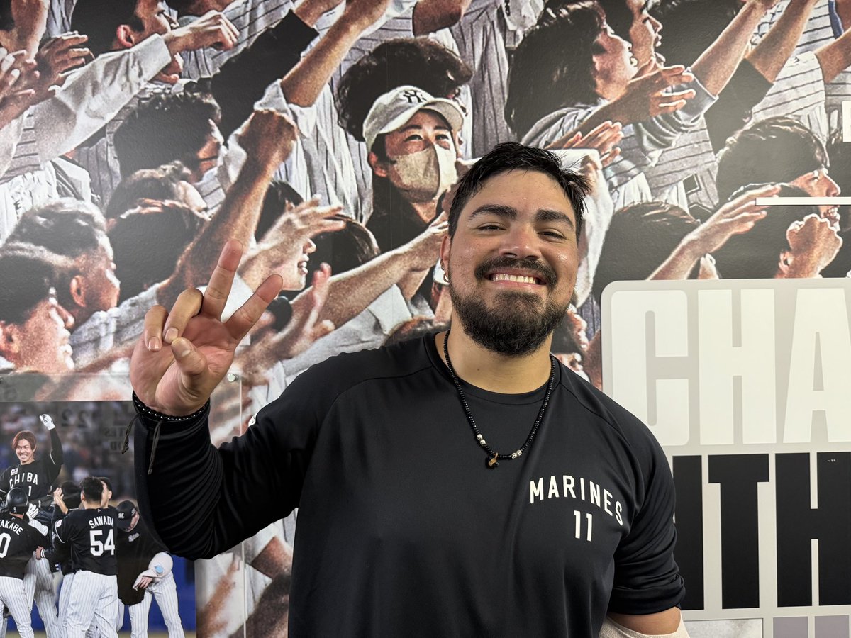 chibalotte_pr's tweet photo. 延長12回に登板し三者凡退に抑えた #ホセ・カスティーヨ 投手。
本日がZOZOマリンでの一軍初登板でした！
#chibalotte #広報 https://t.co/Tj7a9naStD