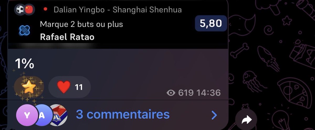 braqueur_fdj_'s tweet photo. Merci mon gars do brazil ratao 
5.80✅ https://t.co/hSEcWf6EnX