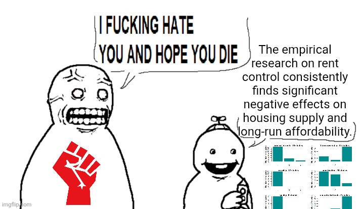 eksbtm's tweet photo. B) I'll use my connections in the housing authority and lobbying firms to make sure every possible dollar from this program gets siphoned to me. Because I'm a greedy, asshole slumlord and friends in high places making the rules and greasing palms is easy money. More rules please. https://t.co/A1cfUfzUKX