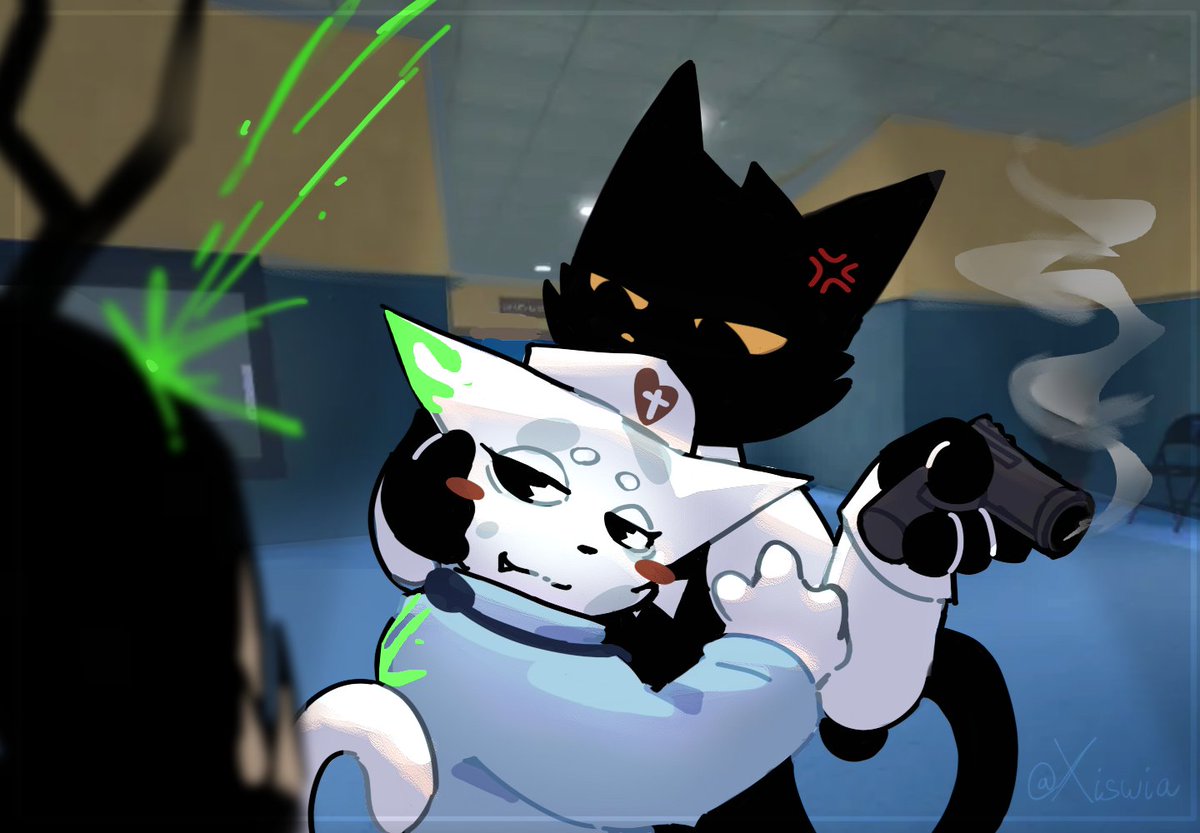 Xiswia's tweet photo. are we #shipfriendly in this #fandom 

#animalhospitalanomaly #aha #headagent

@inkylyrics kiss kiss https://t.co/7xsyK2BSo5