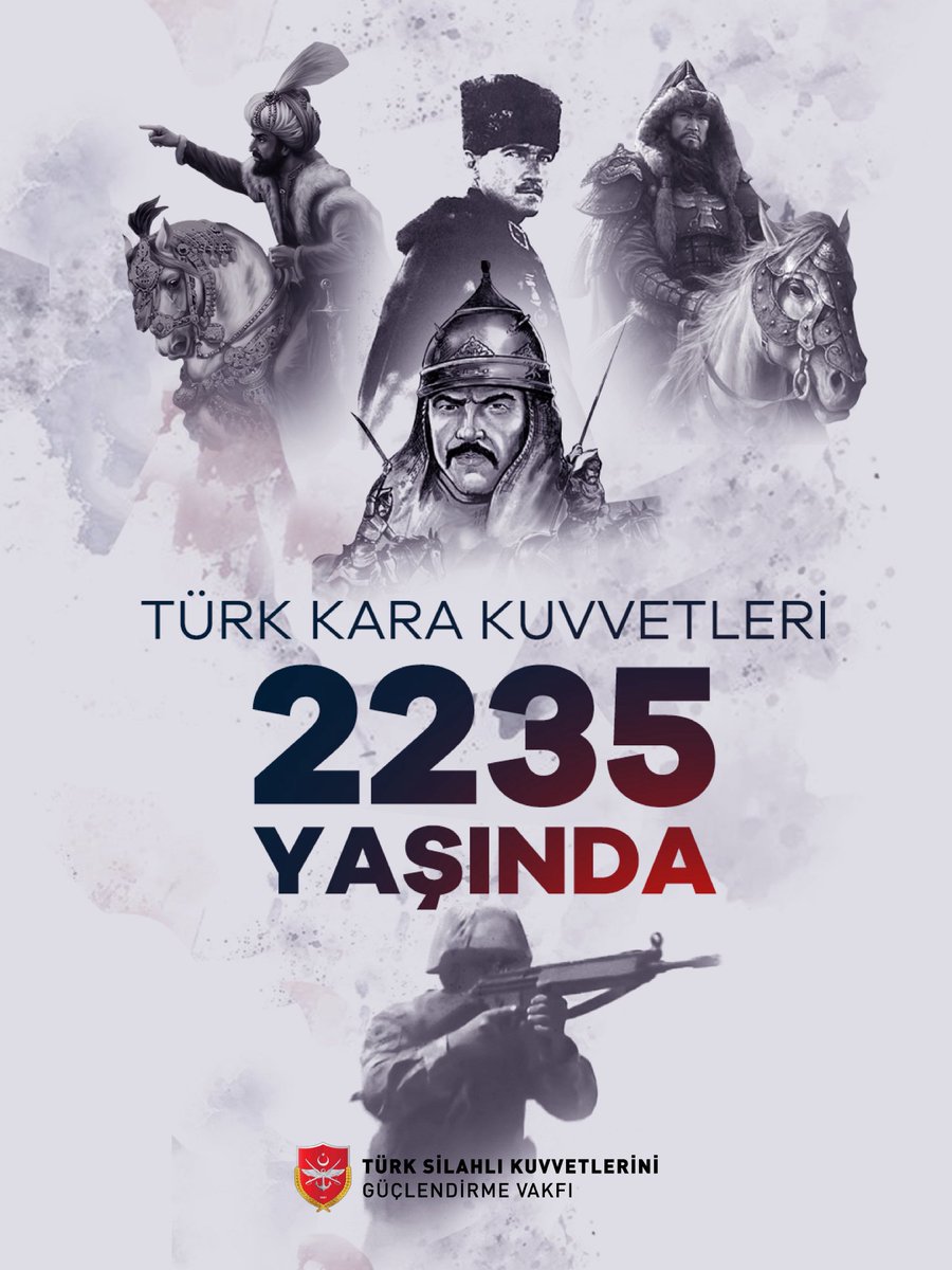 yunusca_03's tweet photo. Asırlardır yaşayan kudret, nesiller boyu sürecek  şan. 🇹🇷

Köklü tarihi, sarsılmaz disiplini ve milletimizden aldığı güçle vatanımızın güvenliği için görev yapan Türk Kara Kuvvetlerimizin 2.235’inci kuruluş yıl dönümü kutlu olsun. #TürkKaraKuvvetleri 
@TSKGnkur https://t.co/NwixSHvVx4