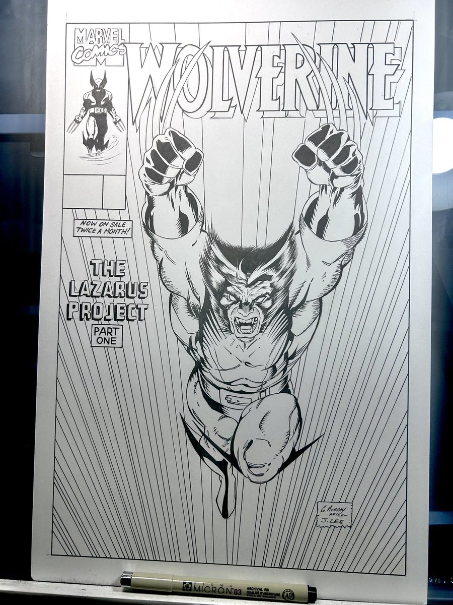 salsdad2018's tweet photo. Wolverine #27 after Jim Lee ✍🏼 11x17 available $75 shipped https://t.co/GuOoU6eHsk