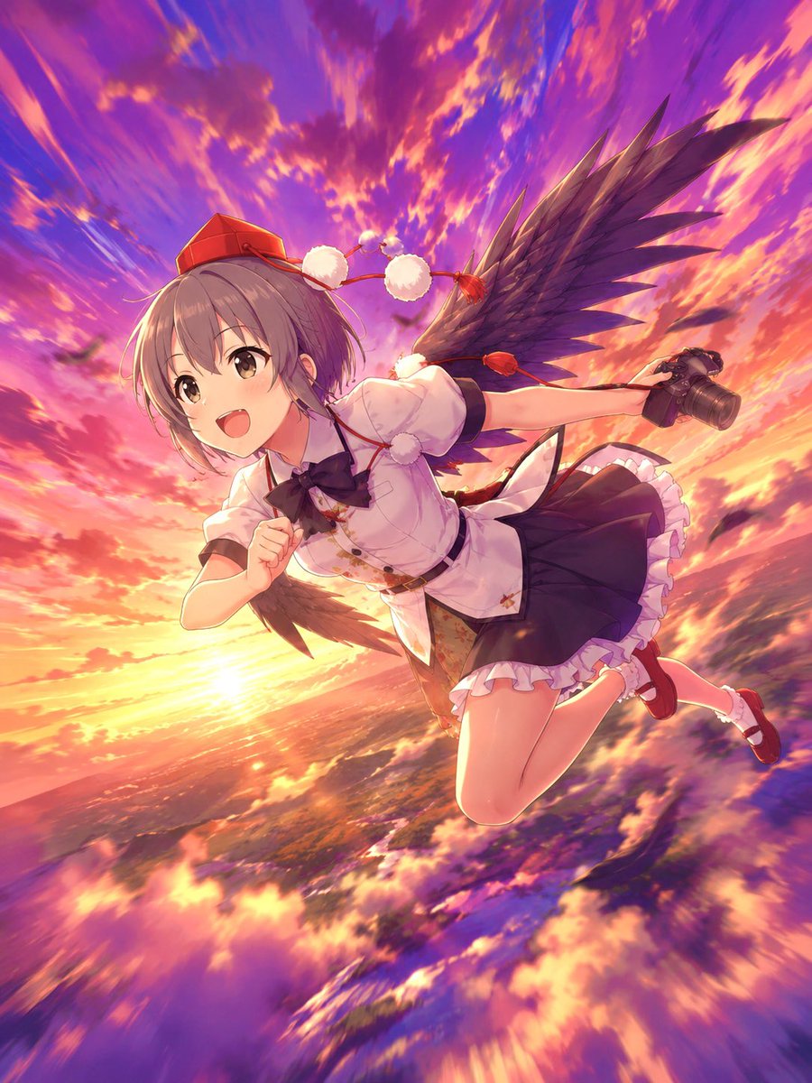 AIillustr_'s tweet photo. 乙倉悠貴(アイドルマスターシンデレラガールズ) ×射命丸文コス

「『さあ、手加減してあげるから本気で掛かってきなさい！』…どうですかっ！似合ってますか？ 」 https://t.co/LUOOwllhLH