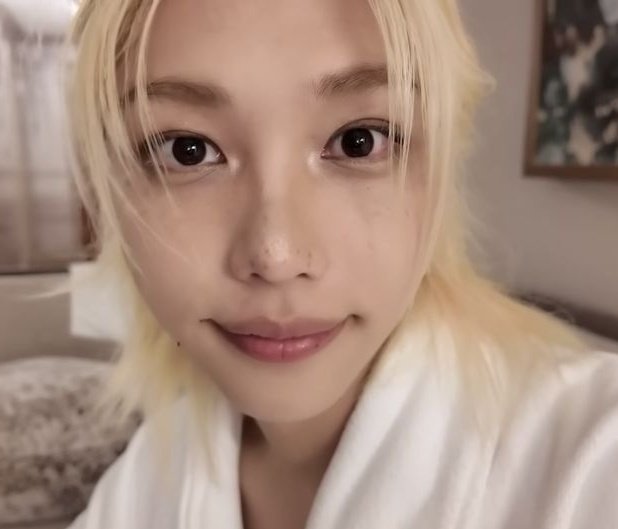pinkbboki's tweet photo. Black or blonde doesn't matter, Felix is always a ball of sunshine https://t.co/DDQVwitMRo