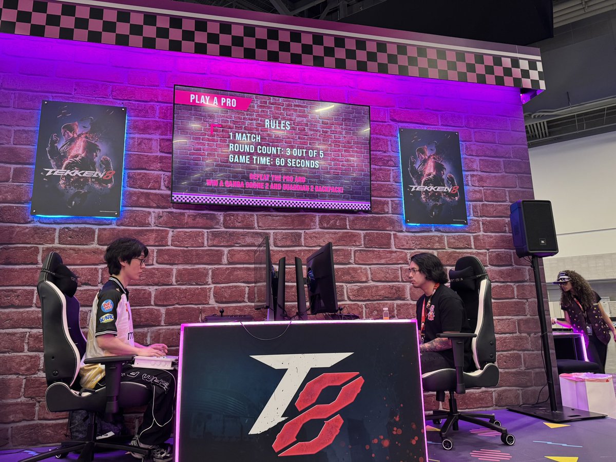 tk_anakin's tweet photo. I hope everyone’s had a good EVO 2026 so far! @TKJDCR is at the TEKKEN booth so make sure you stop on by because we’re giving out tons of prizes! https://t.co/W4gsK9e8q6