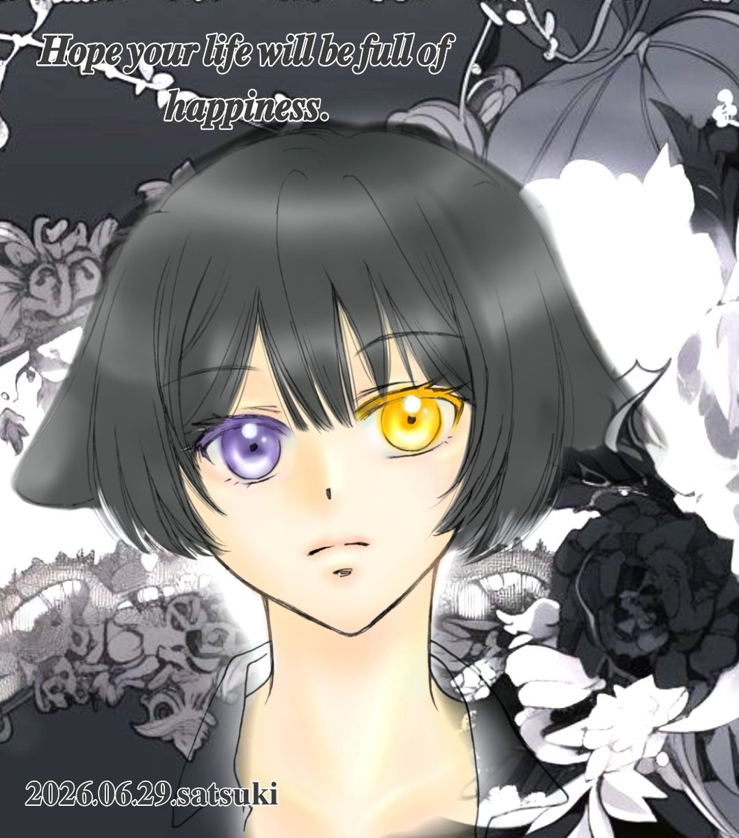 eAX6NFQCtO67842's tweet photo. ――ヤミ君が
幸せでありますように.｡.:*♡―――
#黒百合二歳になったってよ
#待宵Art https://t.co/5yp7zqg1p7