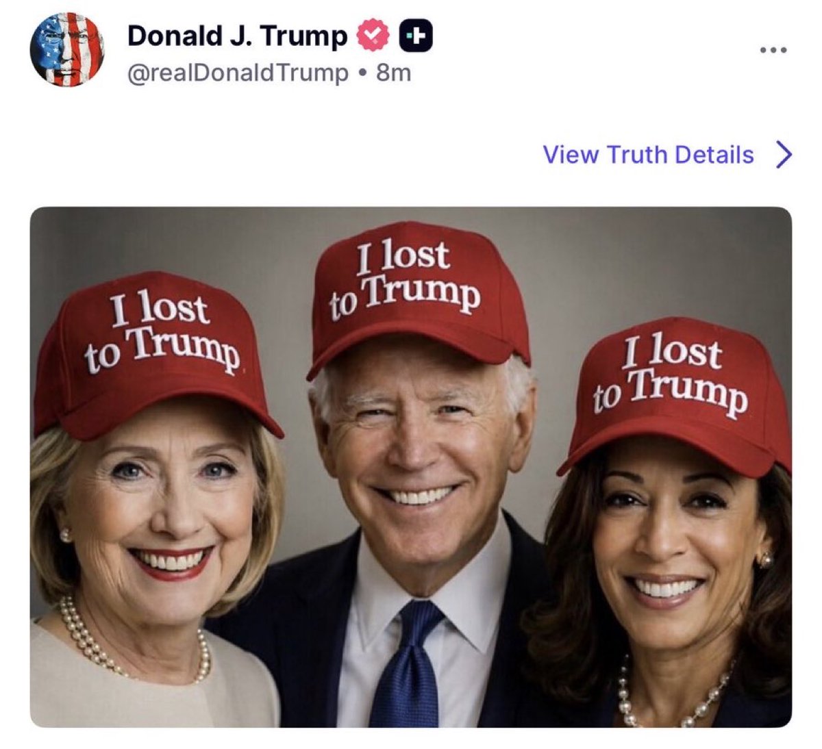 JohnFitzgexj's tweet photo. HOLY CRAP: President Trump JUST posted one of the most EPIC Photos. THEY ALL LOST TO TRUMP https://t.co/aMBFLGJNWh