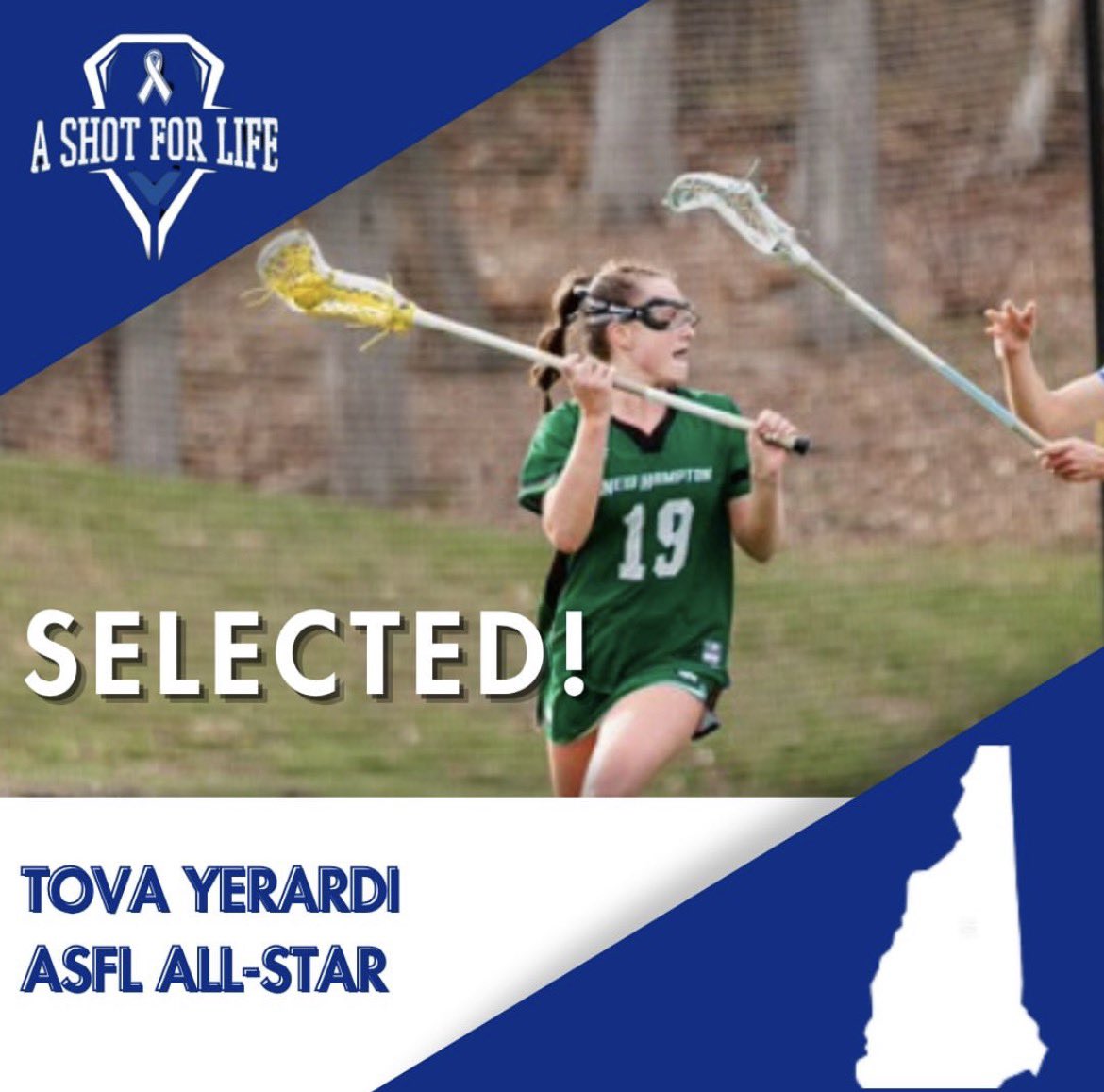 ASFL_Shoot4Cure's tweet photo. Congratulations and welcome to the #ASFLFamily, New Hampton's Tova Yerardi! Tova will compete in the first annual Northern New England A Shot For Life Clash Against Cancer and she will fundraise for cancer research! #ASFL https://t.co/vzLwQQLq0b