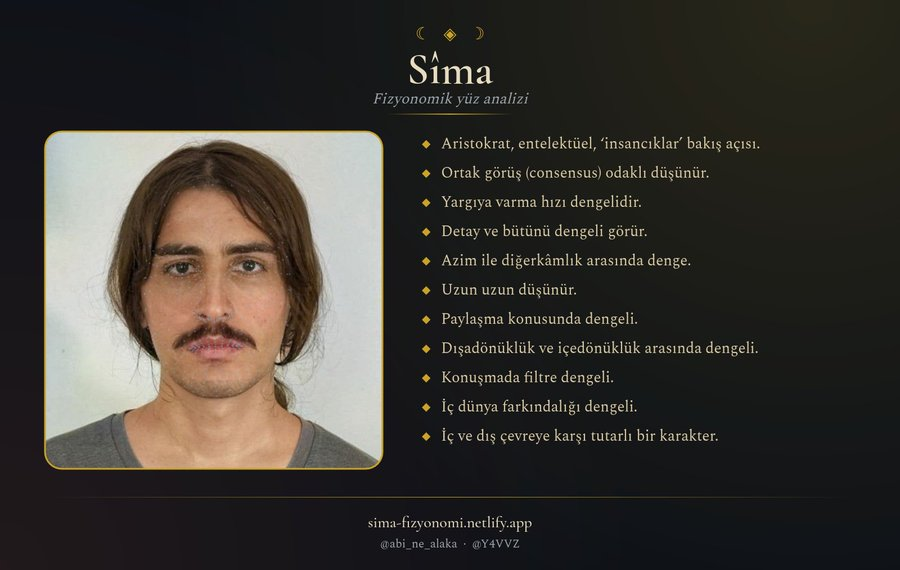 abi_ne_alaka's tweet photo. Çok beklenen FİZYONOMİ ANALİZİ sitemizi açtık 🎉

Siz de kendinizde deneyip sonuçları paylaşabilirsiniz: https://t.co/SjZjS0ap4y