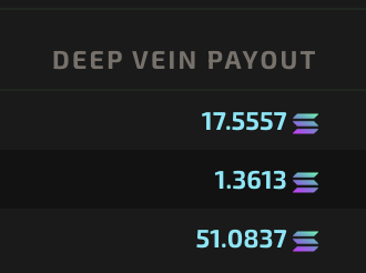 jadeprotocol's tweet photo. Gm, happy Sunday. ⛏️

JADE's 3rd ever Deep Vein hit earlier today, paying out 17.55 SOL to stakers.

Just a little stimulus package for our miners, simply just for staking. https://t.co/hvFznhxiTc