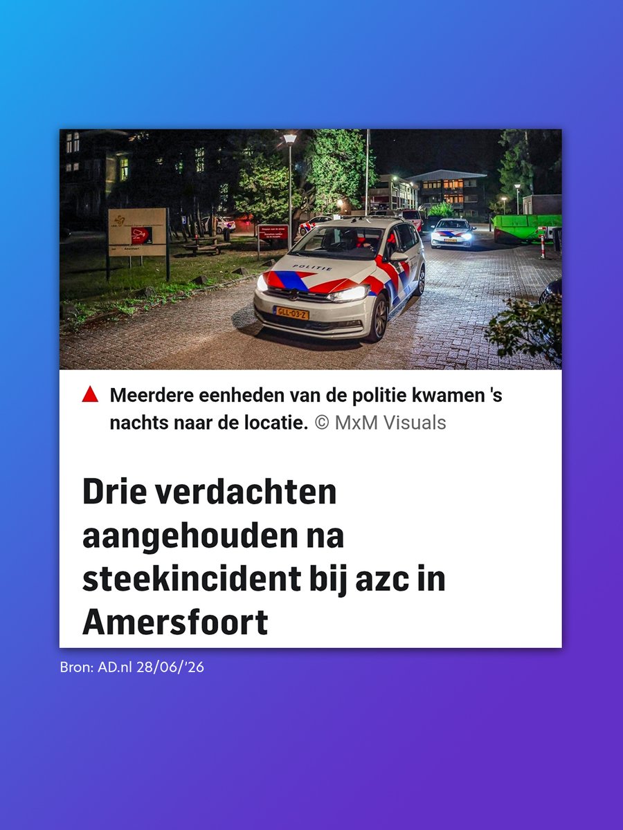 Steekincident bij AZC in Amersfoort