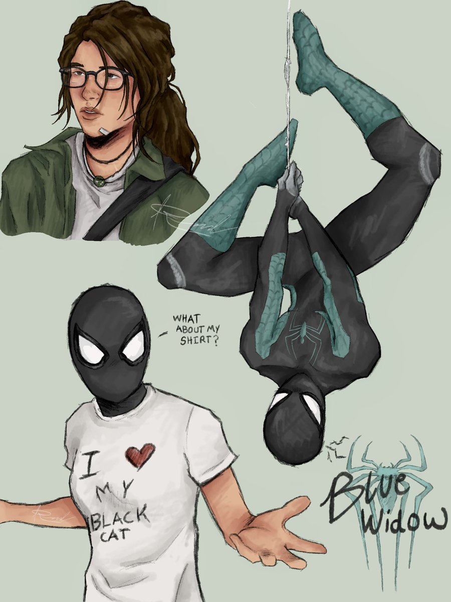 Sharkie_art's tweet photo. My take on Spidey Croft aka Blue Widow
#laracroft https://t.co/er0wnpqqj5