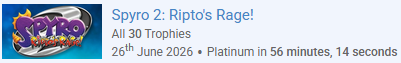 CazadorTrofeos's tweet photo. ¿Es posible conseguir el platino de Spyro 2 en menos de una hora? https://t.co/rFM0dIXcGA
