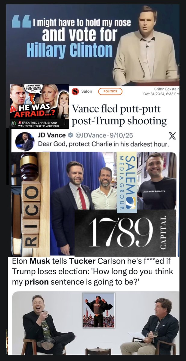 ZifChristo's tweet photo. @KeliRabon ONE INTERESTING
STORIES OF FLOODS ❤️‍🩹
WAS GLENN YOUNGKIN BEING
SO CLOSE ||| PRIOR 2 #ButlerTrump🧹 
THOUGHT HE WAS BEST CHOICE FOR
VP ||| HEARD HE EVEN HAD PFISTER 💼
MEDIA SPACE ALLSET THEN👂🩹🥫📟
TUCKER CARLSON
CHARLIE KIRK
DON JR (&amp;MUSK💰?)
HURLED BY CHANCE
WHERE’S JD VANCE ⁉️ https://t.co/w5c2qmEfzc