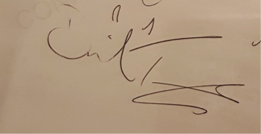 sheennxnt's tweet photo. Good Omens script; 11 September 2017 was when filming for Good Omens began! Signed  and, above all, how lovely David and Michael signatures look https://t.co/RldmxJTlc1