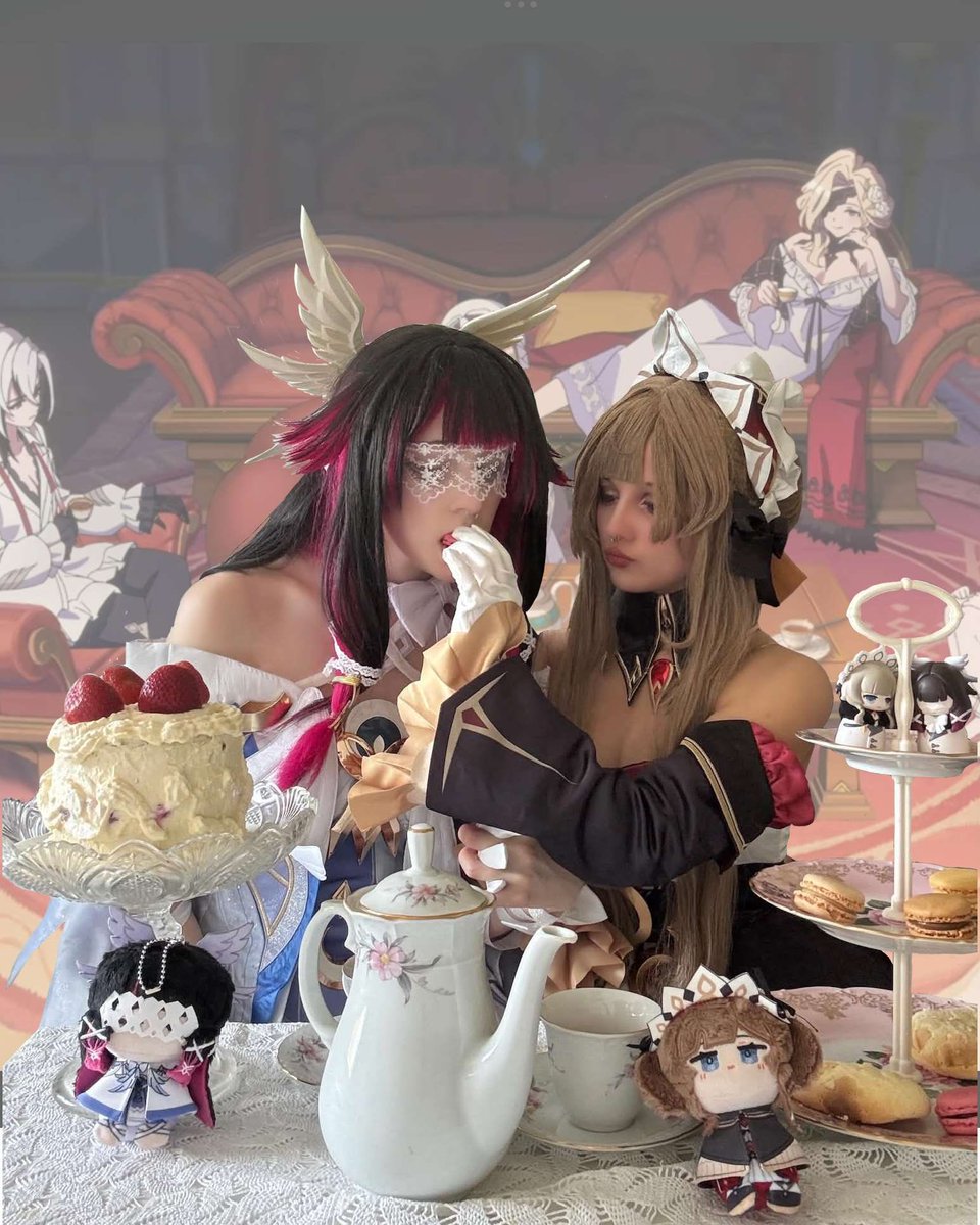 luwucinka's tweet photo. sandbina teatime 🤍 https://t.co/qExIC1fbhJ