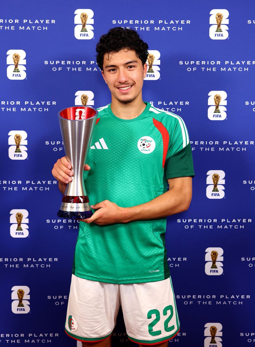 TrendEPL's tweet photo. 🚨 إبراهيم مازا هو أكثر لاعب قام بمراوغات ناجحة في دور المجموعات من كأس العالم 2026. ـــــ 13 مراوغة ناجحة. 

MAZADONA! 🌟😮‍💨🇩🇿 https://t.co/runIvAGnmF
