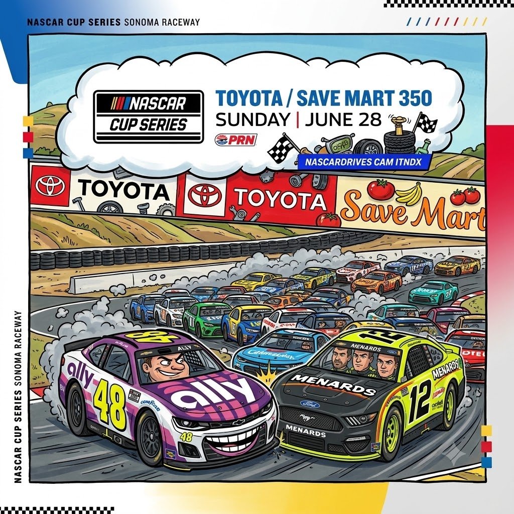 JNikodio's tweet photo. NASCAR Cup Series di Sonoma
Toyota / Save Mart 350 di TNT 
28 Juni 2026 2:30 WIB https://t.co/sKhE8AwrrZ