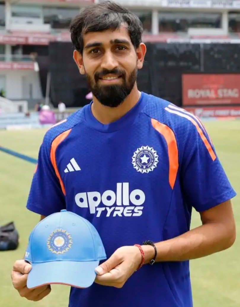 Miss13ch's tweet photo. Prince Yadav steals the spotlight on debut!
🌟 Three wickets, a memorable performance, and the perfect start to his international journey against Ireland. 👏🇮🇳 
 #INDvIRE https://t.co/NHrRwYs9pM