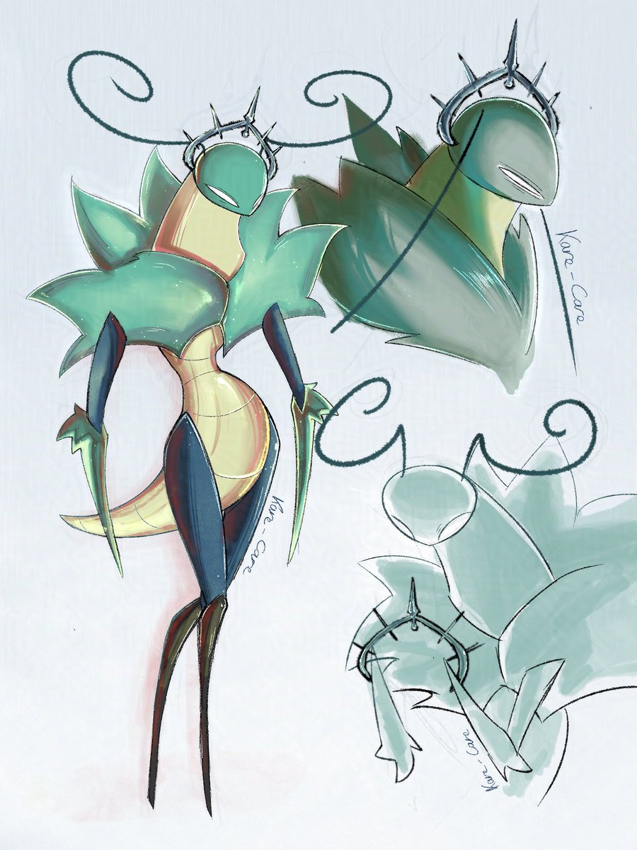 Kare_Care_x3's tweet photo. Silksong AU where Green Prince didn't die, but instead sought revenge, and helped Hornet take down GMS....idk, I just know I had to draw him at some point :)))

+Some dramatic lighting cuz I couldn't decide which version I liked the most 

#silksong #hollowknight https://t.co/UctuEFn8oI
