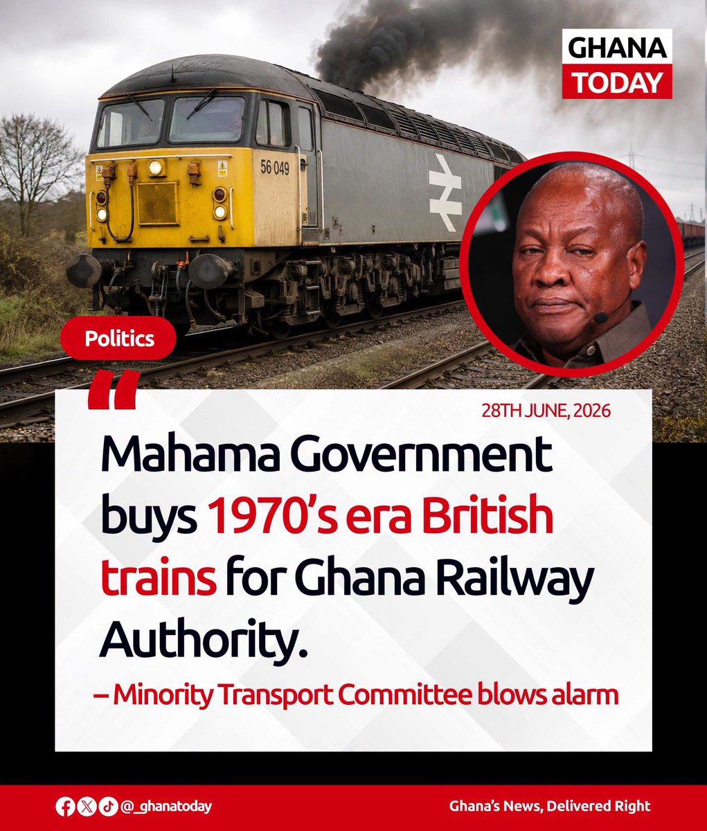 Gen_Buhari_'s tweet photo. Charcoal powered train in 2026? Ghana has really retrogressed. https://t.co/gipNi090L1