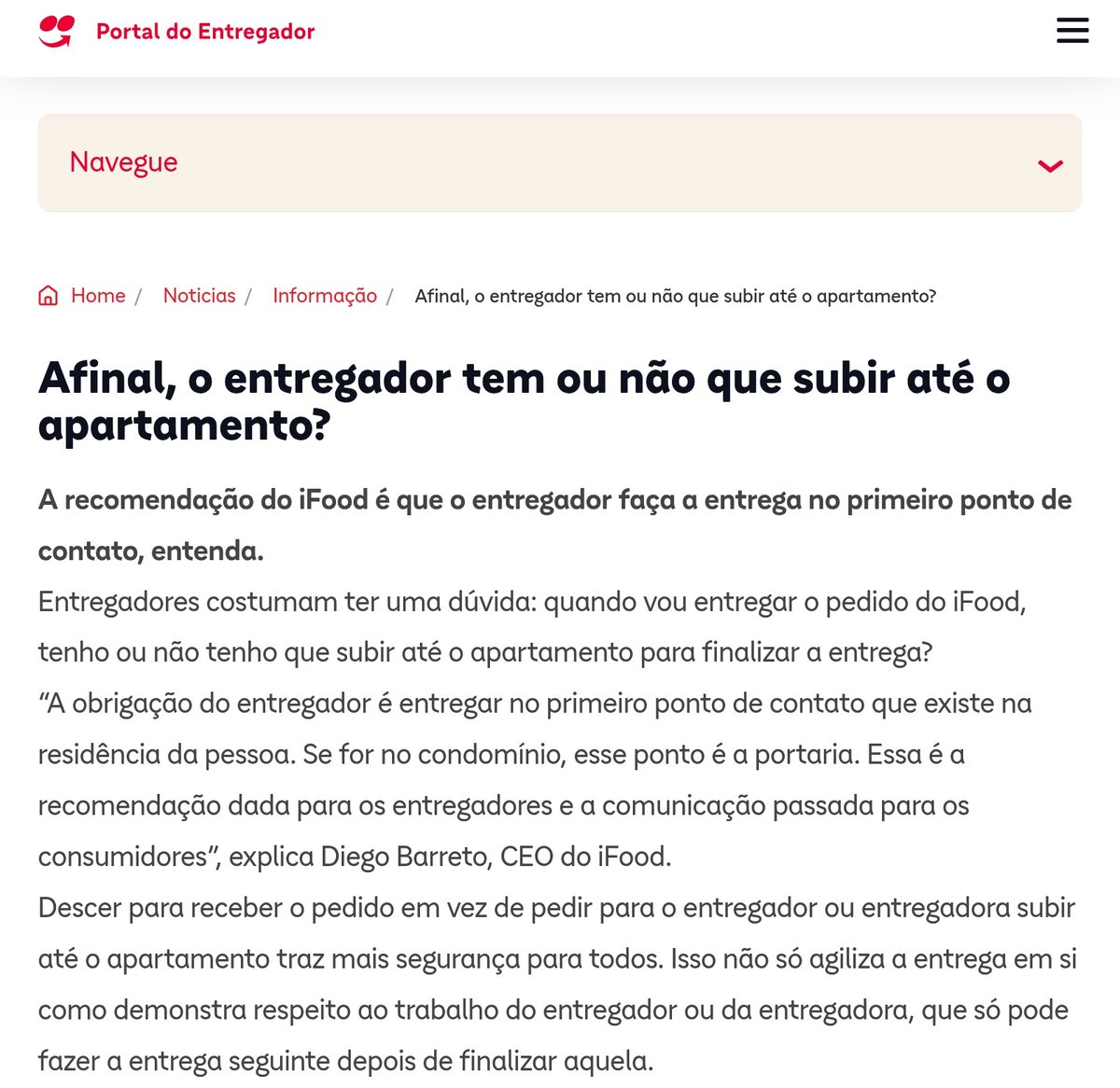 Junior1406's tweet photo. @ZhaoFan91630559 @InformeRJO O ifood já recomenda que a entrega seja no primeiro ponto... https://t.co/thUNNhlGc2