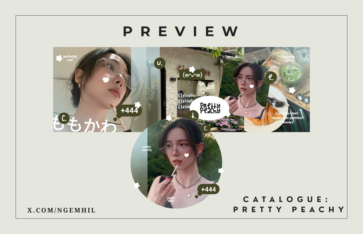 pfopi's tweet photo. HELP REPOST! 

hai aku bawa 4 layout ready stock dari katalog pretty peachy, yang bisa langsung di bungkus dan di bawa pulang.

💸 5.000/each free retext and ava png only

karina, jennie, wony, taeri
bisa req juga ya!!! ada beberapa katalog lain juga ☺️
#bealanja https://t.co/zf2GZPu6Xx
