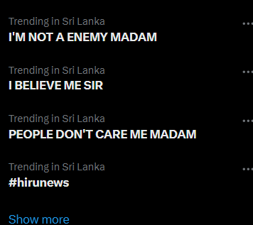 Chinthanaz's tweet photo. What's going on #SriLanka? https://t.co/FnLRV0a381