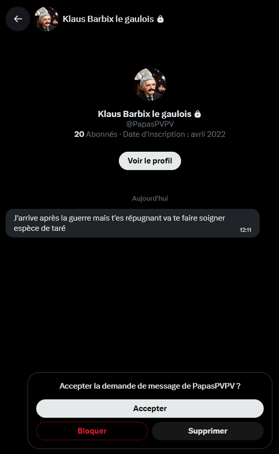 nouchkancom's tweet photo. j'affiche
@PapasPVPV fils de chiasse https://t.co/yMdnn94dLg