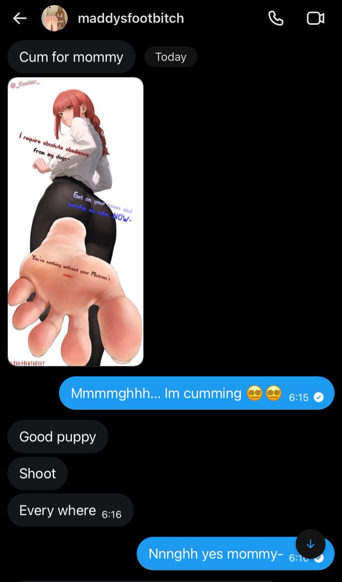 YidhariAddict54's tweet photo. Rematched @sockfeetsniff thinking it’d be an easy win since I already beat them first but I was wrong. Mommy used pretty feet and turned me into her winslut cum cow, even made me change my pfp to show it. It’s impossible to resist her 😵‍💫

#wankbattle #wankchat https://t.co/h1qMbJvcIN